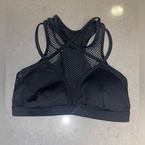 Bombshell Sportswear black mesh sports bra size medium